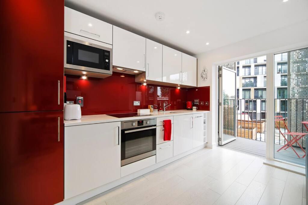 런던 Cool Dalston Studio With Balcony And Gym 아파트 외부 사진