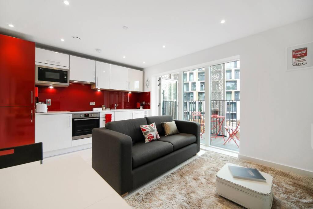 런던 Cool Dalston Studio With Balcony And Gym 아파트 외부 사진
